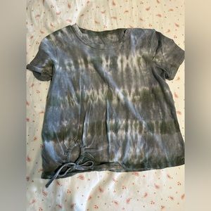 American eagle front tie crop top